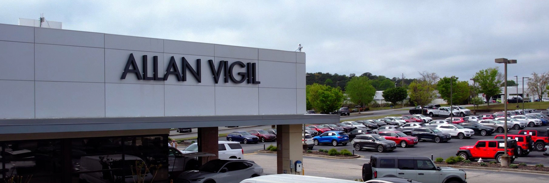 ALlan Vigil Ford store aerial view