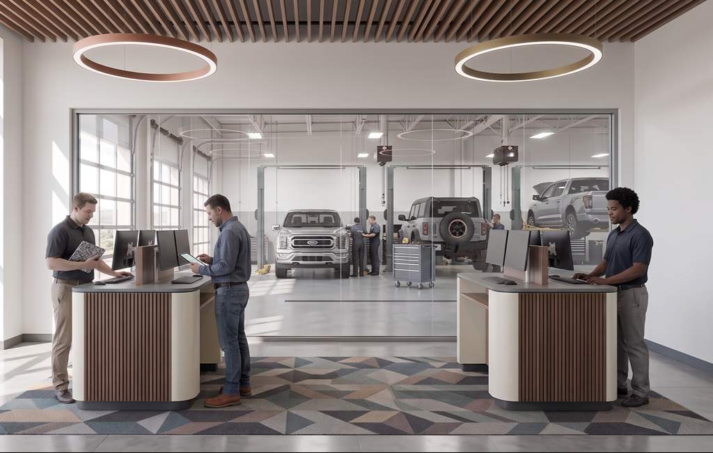 Service advisors and workshop