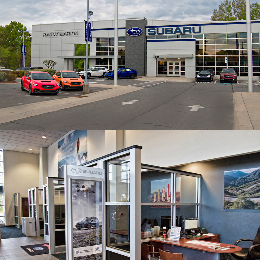 Randy Marion Subaru storefront and inside